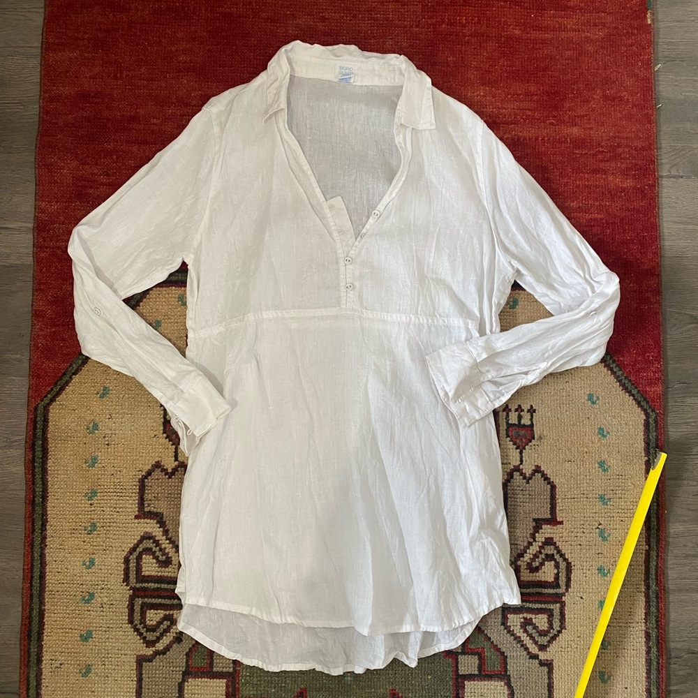 100% Linen Top/Bathing Suit Coverup